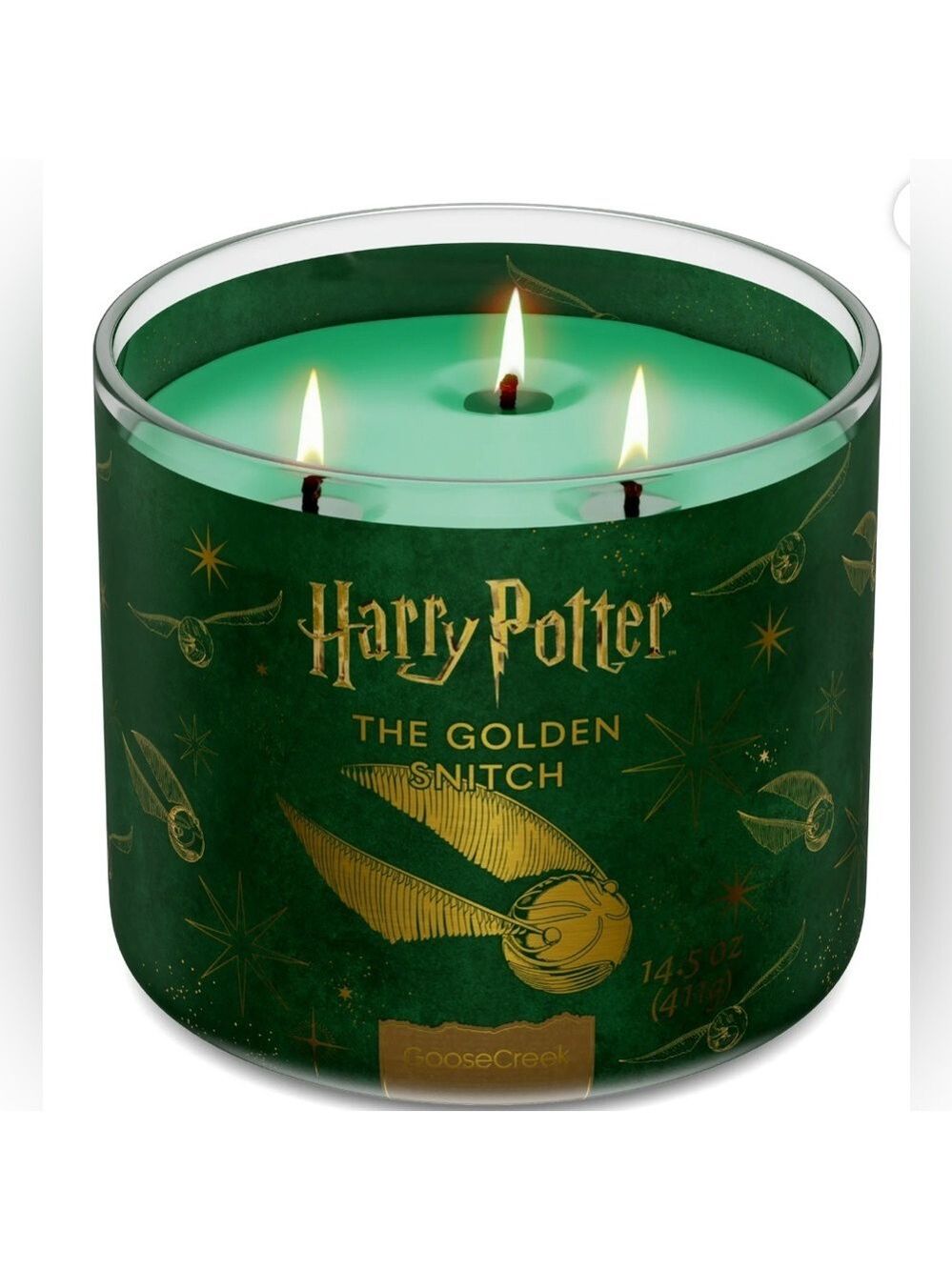 Harry Potter The Golden Snitch 3-Wick Candle NEW by Goose Creek